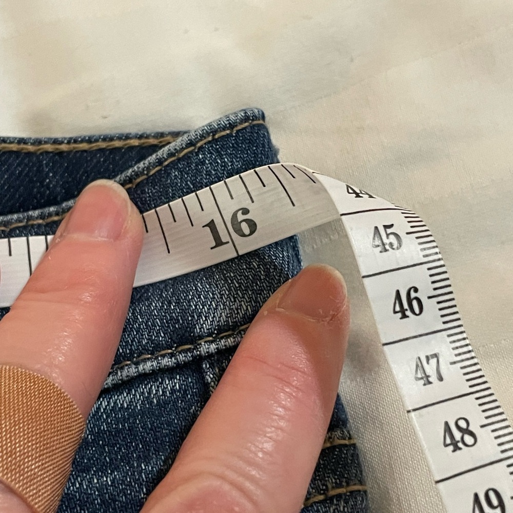 Anthropologie Pilcro And The Letterpress Parallel blue jeans size 10 medium wash - Picture 11 of 16